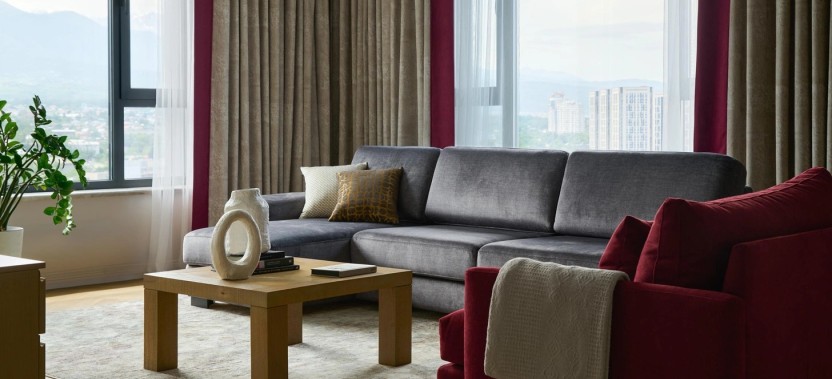 Интерьер-подарок с видом на горы