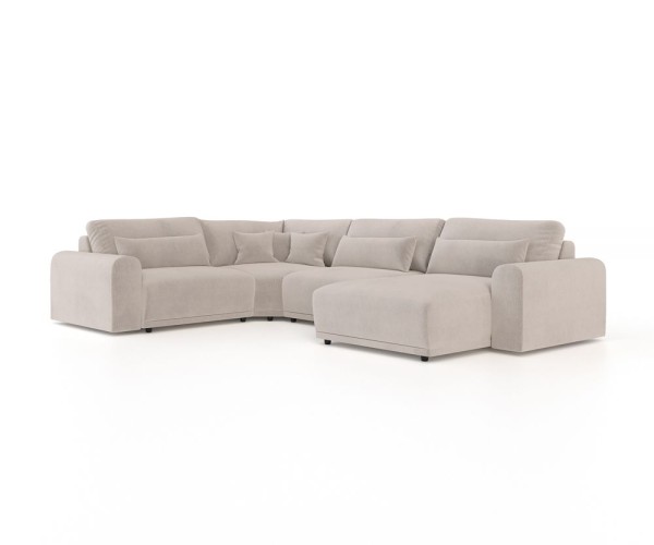 Угловой диван с кушеткой GRAIL 