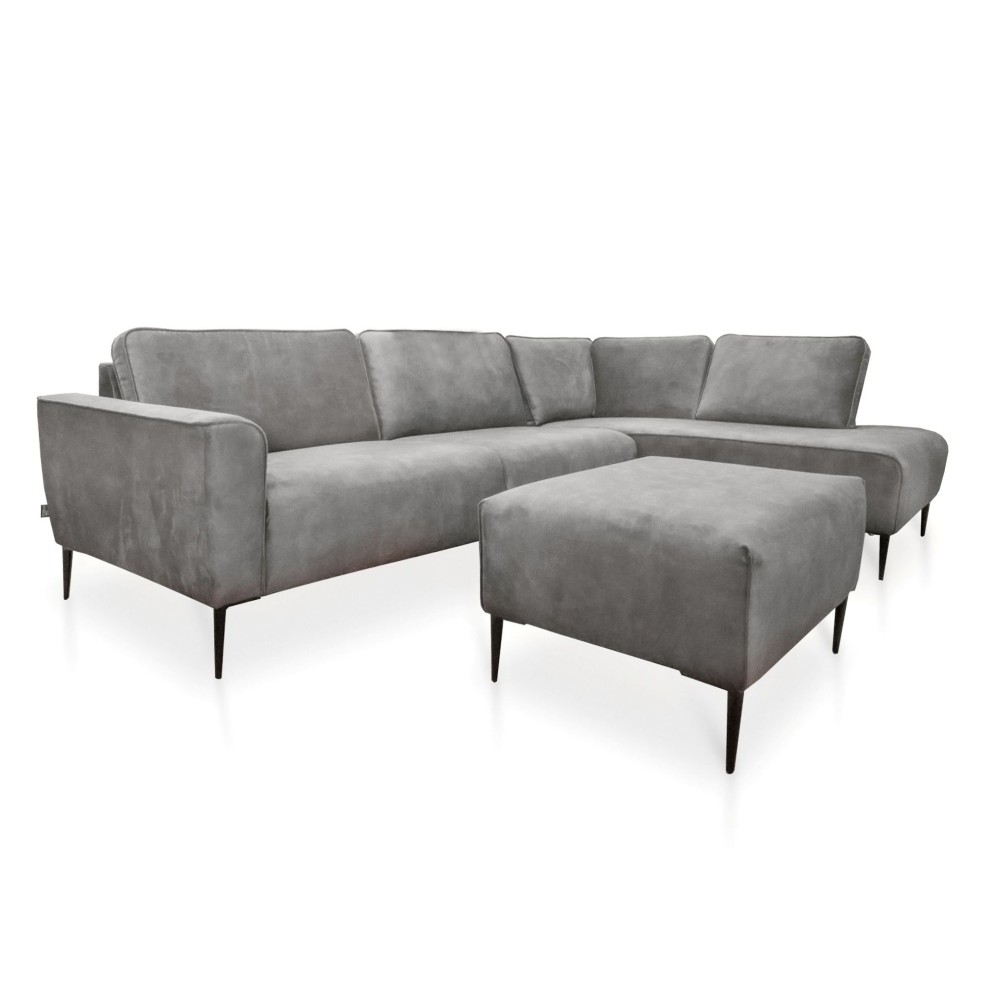 Угловой диван RAUMA с пуфом