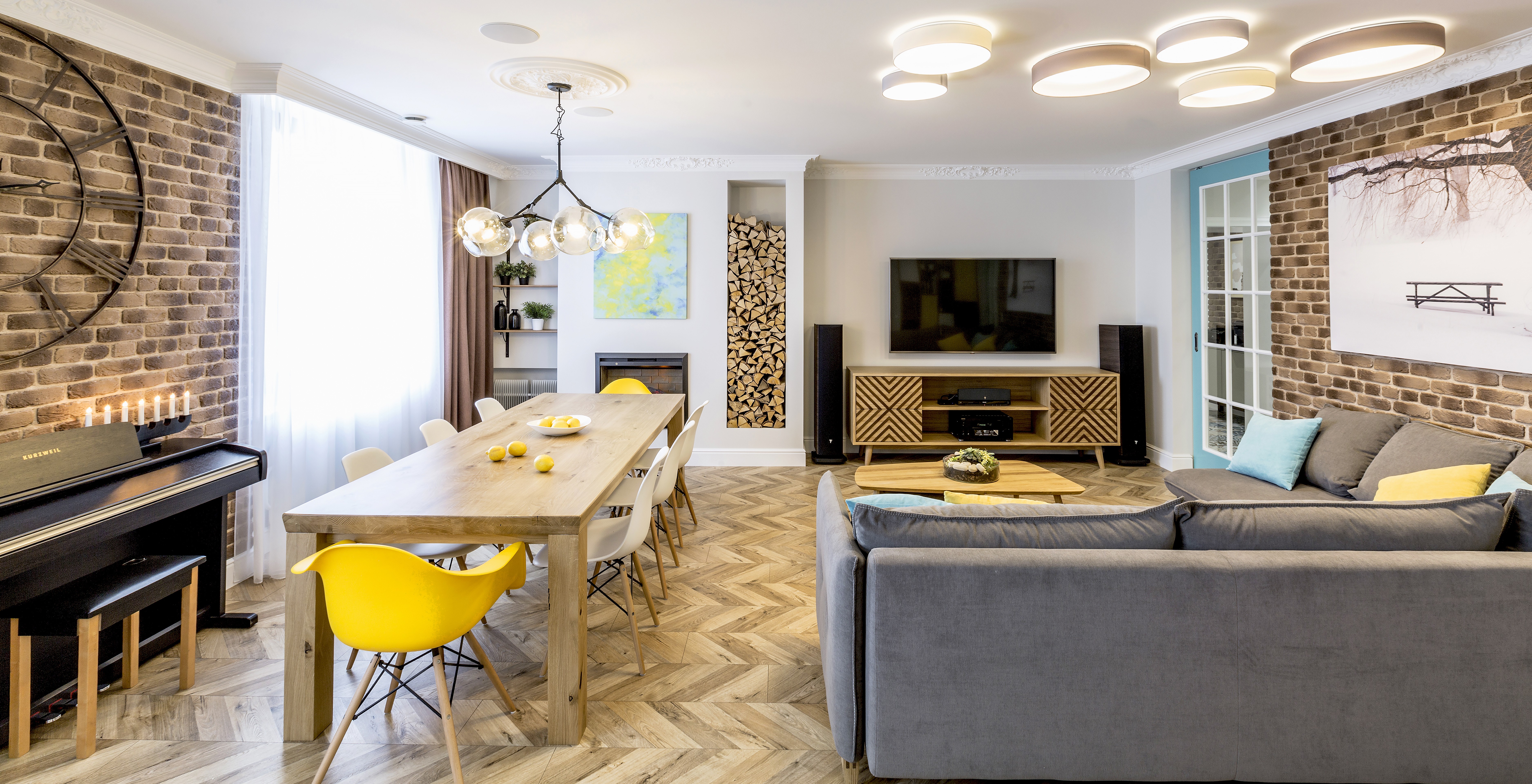 Квартира в скандинавском стиле 160 м2