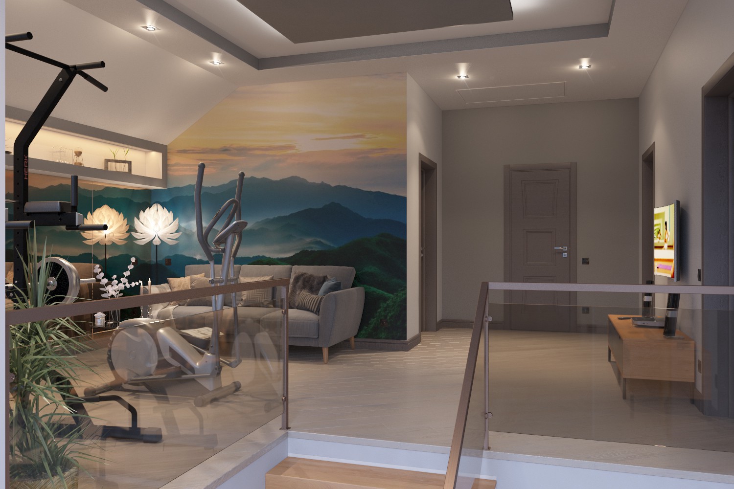 Второй этаж семейного дома