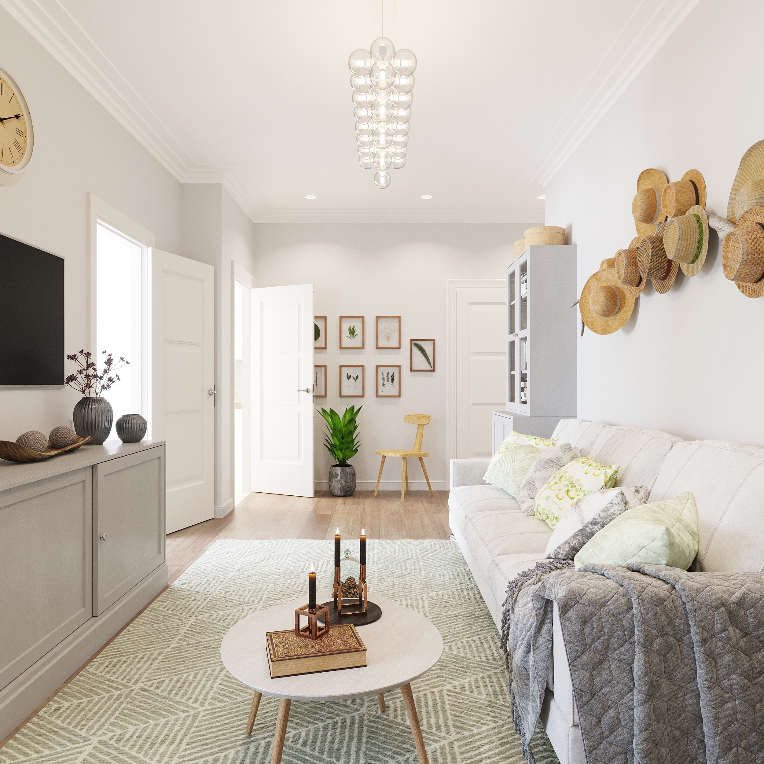 В светлых тонах