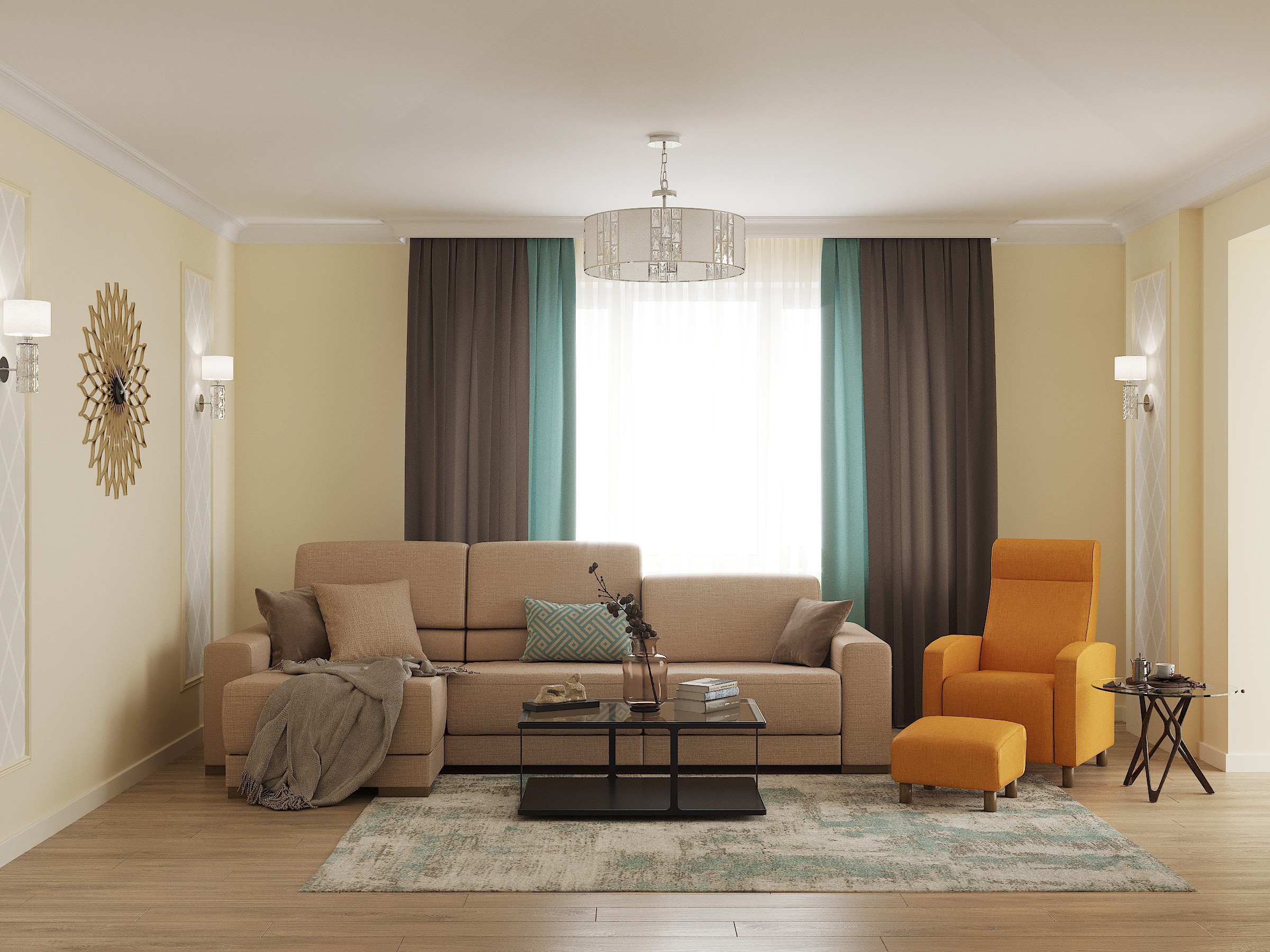 Теплый интерьер для сибирских условий