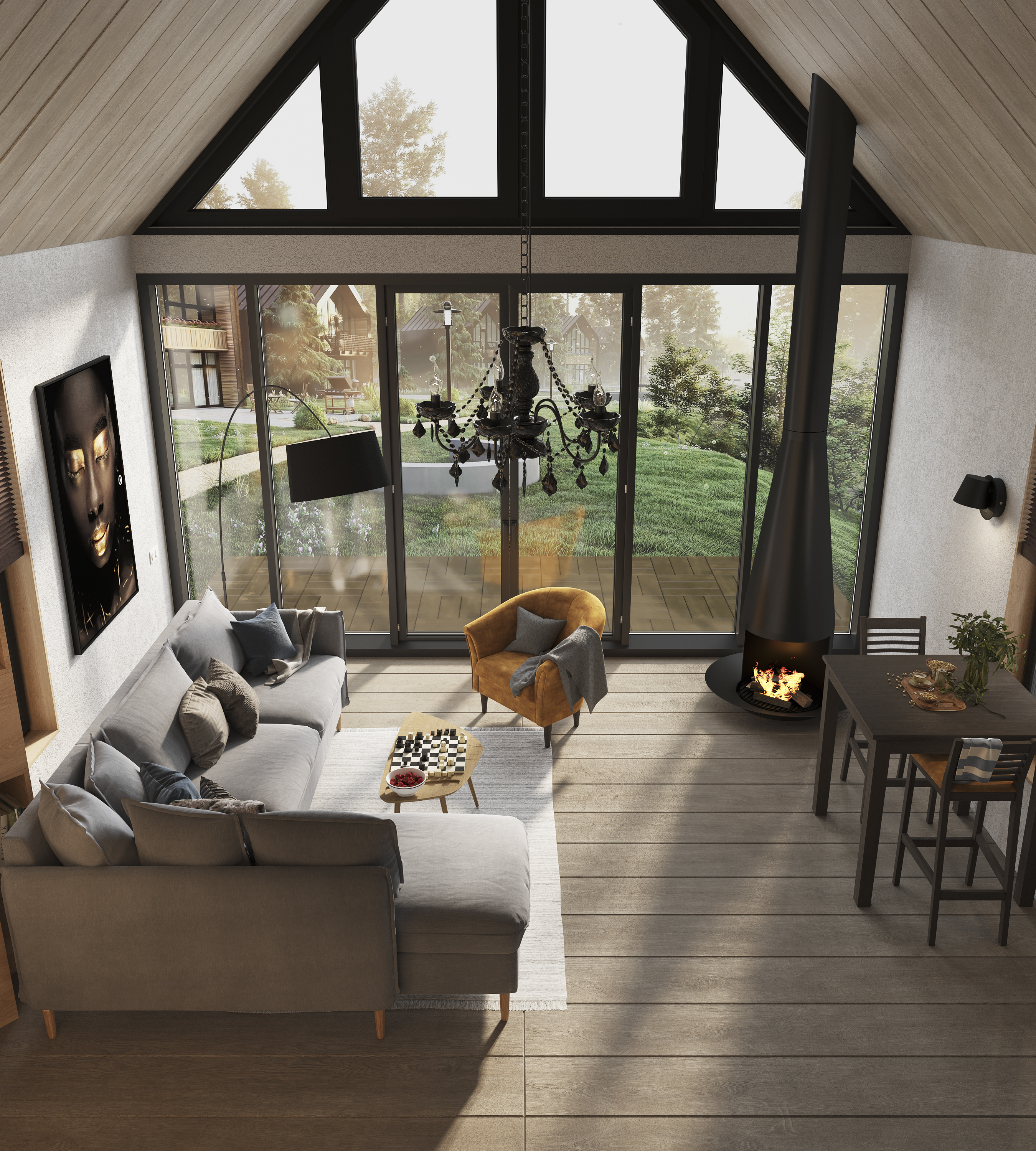 Сканди-шик в загородном доме